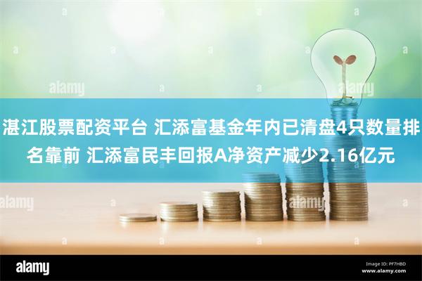 湛江股票配资平台 汇添富基金年内已清盘4只数量排名靠前 汇添富民丰回报A净资产减少2.16亿元