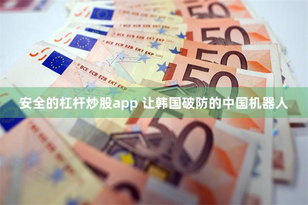 安全的杠杆炒股app 让韩国破防的中国机器人