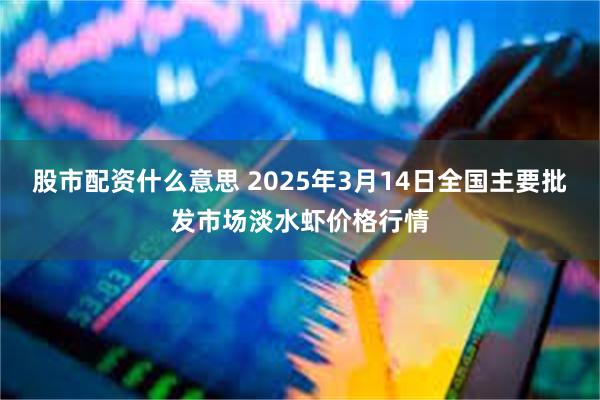 股市配资什么意思 2025年3月14日全国主要批发市场淡水虾价格行情